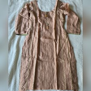 3 piece indian punjabi salwar suit, with threadwork and embellishments